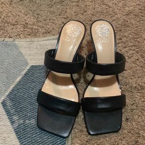 Vince Camuto Aslee Two Strap Mule heels